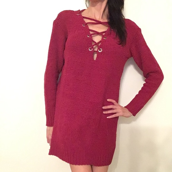 Lace Up Sweater - Picture 5 of 5